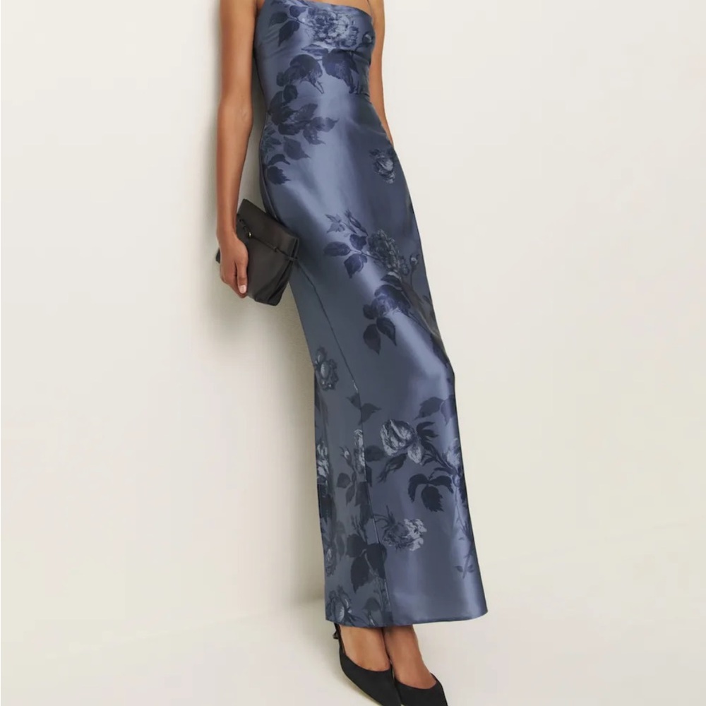 Reformation Frankie Silk Dress